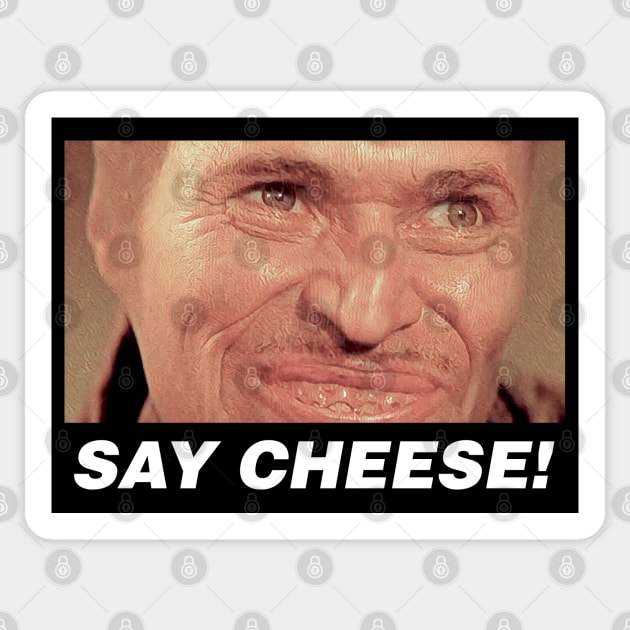 Say Cheese Wild at Heart Bobby Peru Smile FanArt Sticker by darklordpug